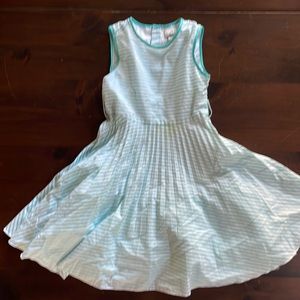 Blue and white dress